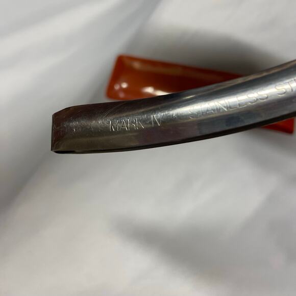 Vintage Mark IV Stainless Steel #310 Thinner Razor Made In Japan With Case - Picture 5 of 7